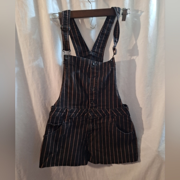 Black and Brown Striped Shortall - Picture 1 of 8